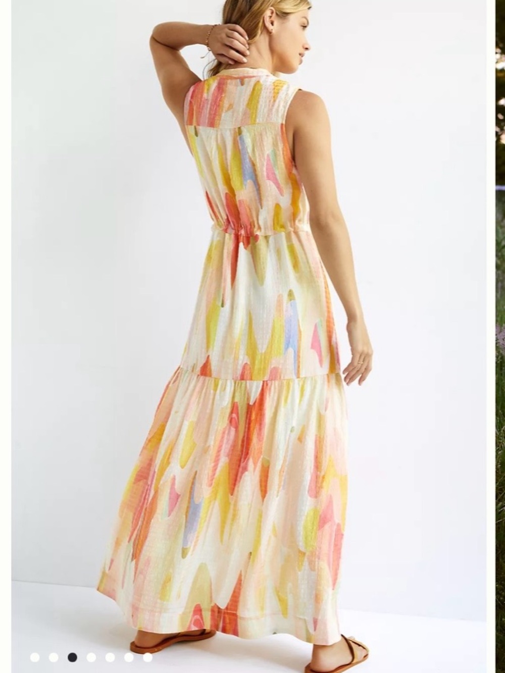 Maeve by Anthro Watercolor Maxi Dress - Picture 2 of 13